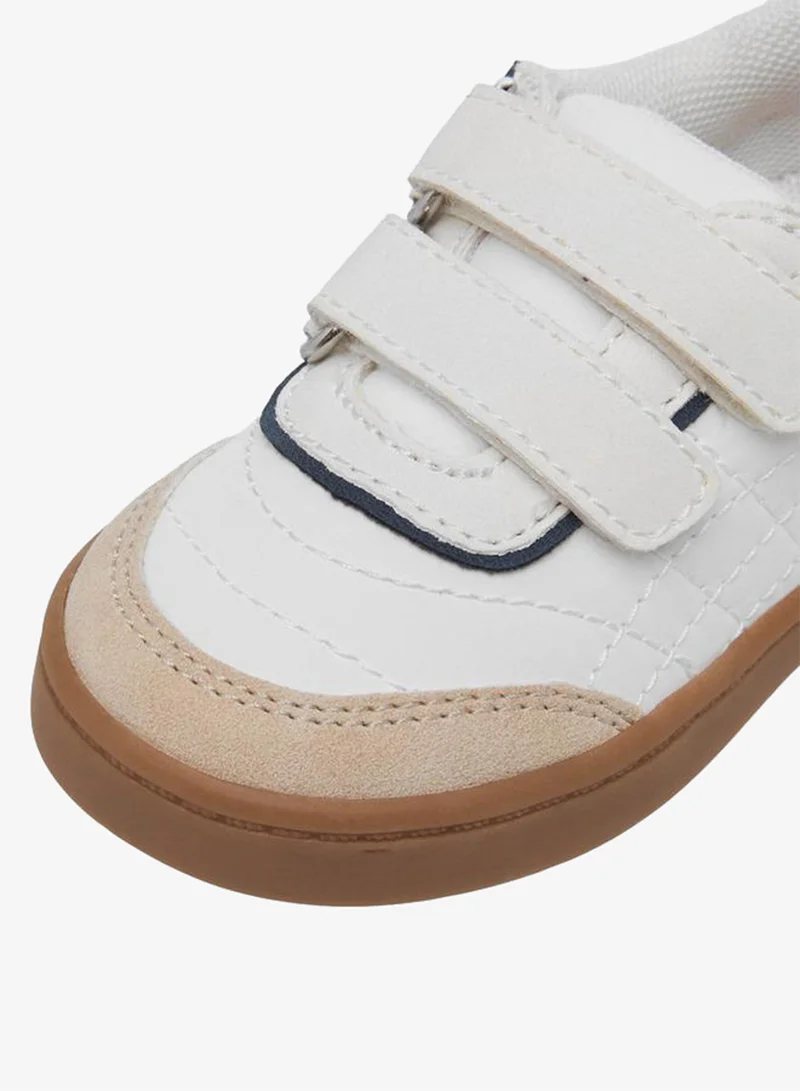 Barefeet Boys Panelled Hook and Loop Sneakers